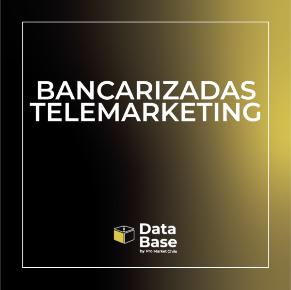 Base de datos bancarizada telemarketing