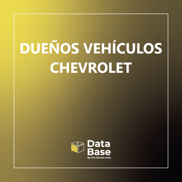 Dueños vehículos Chevrolet