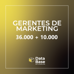 Base de datos gerentes mkt, comercial, finanzas, 36000